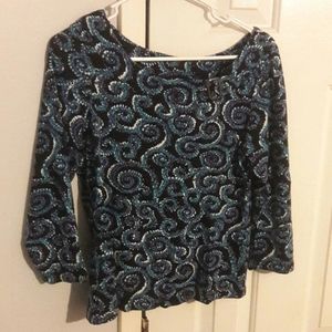 Rafaella medium blouse with buckle neck detail